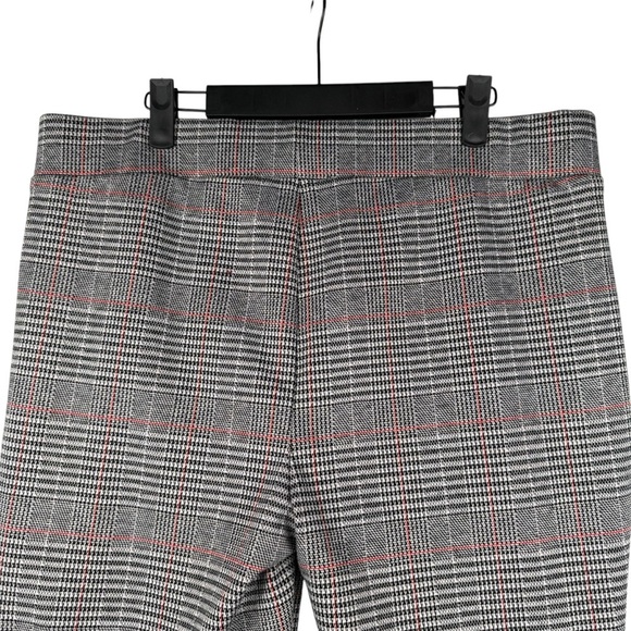 NYDJ Women’s Pull On Pants Size 12 Plaid Leggings Gray - Picture 4 of 7